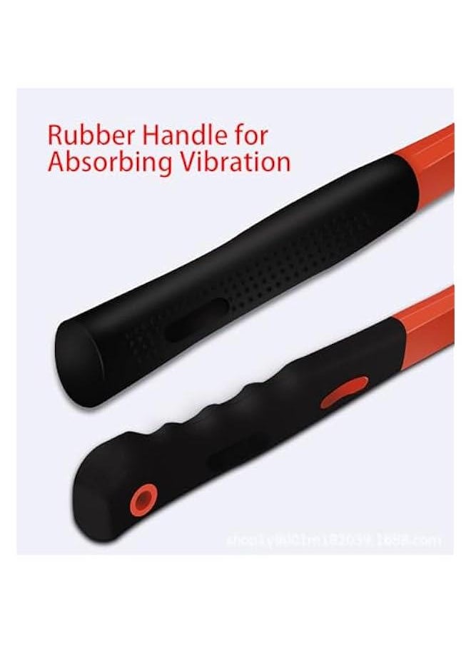 ماركة غير محددة Rubber Hammer with Shock Absorbing Fibre Handle, 12 Oz Mallet for Camping, Floor Installation, Tent Stakes, Home Decoration and Woodworking (12 oz)  - Image 4