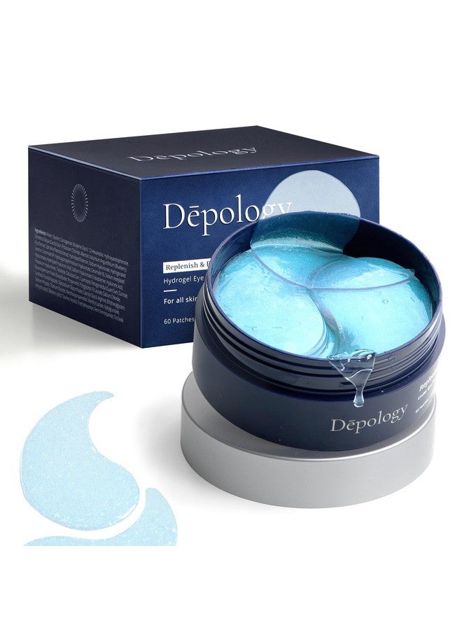 depology Replenish & Repair Under Eye Patches for Puffy Eyes, Wrinkles (60 Patches) | Hydrating with Ceramides and Hyaluronic Acid for All Skin Types | Botanical Extracts Eye Gel Pads 2.96 fl oz - Image 1