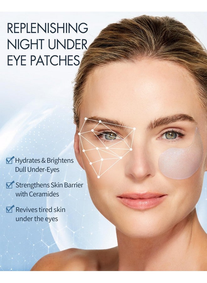 depology Replenish & Repair Under Eye Patches for Puffy Eyes, Wrinkles (60 Patches) | Hydrating with Ceramides and Hyaluronic Acid for All Skin Types | Botanical Extracts Eye Gel Pads 2.96 fl oz - Image 2