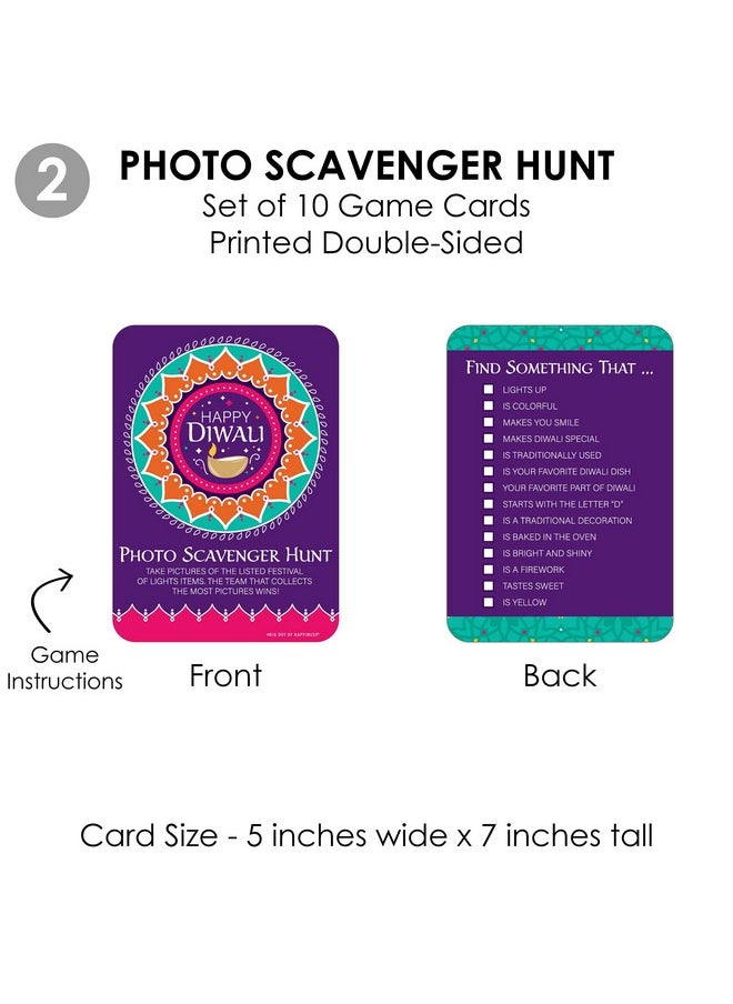 Big Dot of Happiness Big Dot of Happiness Happy Diwali - 4 Festival of Lights Party Games - 10 Cards Each - Gamerific Bundle  - Image 5