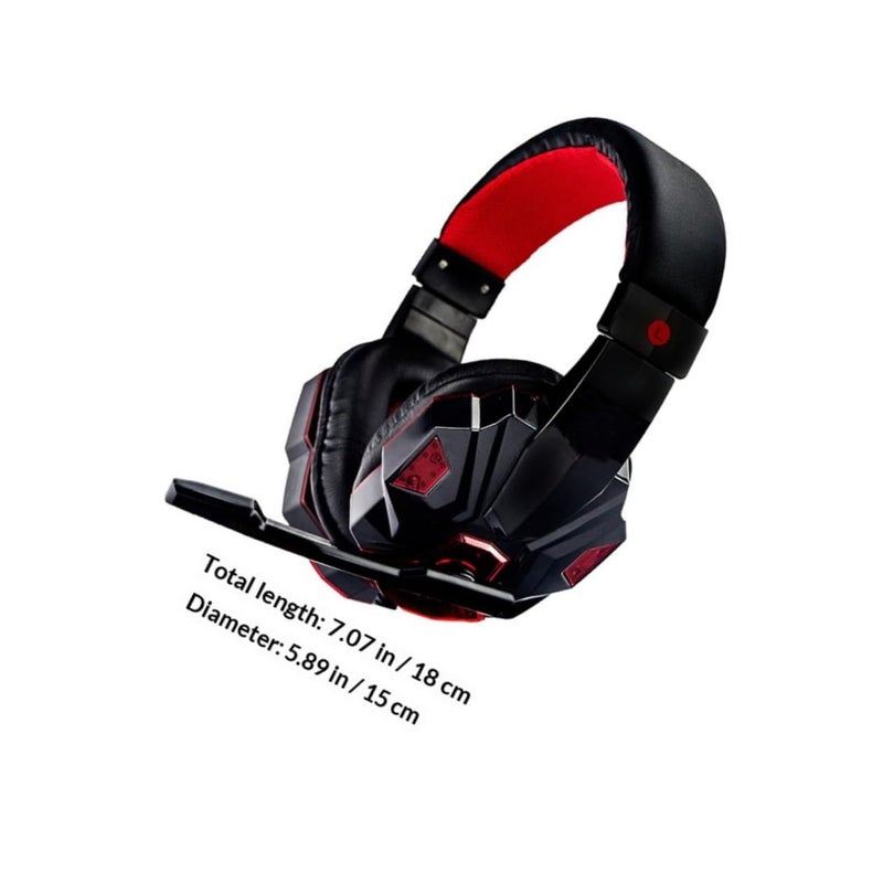 USB 3.5mm Wired Gaming Headset with Microphone Over Ear Noise Isolating for Pc Console - Image 3