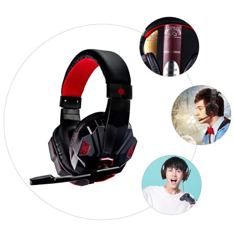 USB 3.5mm Wired Gaming Headset with Microphone Over Ear Noise Isolating for Pc Console - Image 4