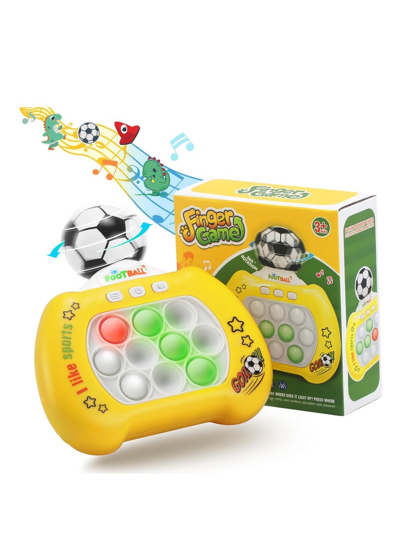 general 2024 New Quick Push Pop It Game,Up to 20 Game Modes , Pop it Game Light Up Fidget Toys Pro for Kids Adults, Fast Push Game, Quick Push Pop Game with 360° Rotate Soccer Ball, Birthday Gift - Image 1