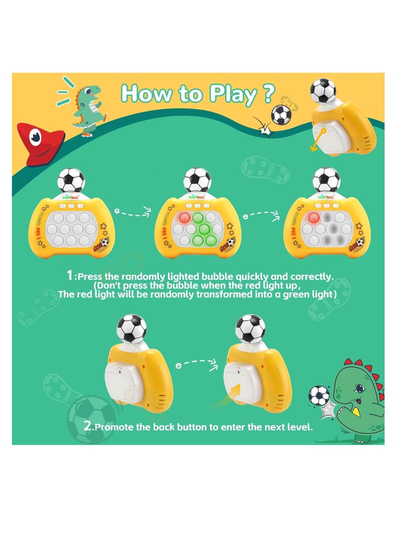 general 2024 New Quick Push Pop It Game,Up to 20 Game Modes , Pop it Game Light Up Fidget Toys Pro for Kids Adults, Fast Push Game, Quick Push Pop Game with 360° Rotate Soccer Ball, Birthday Gift - Image 2