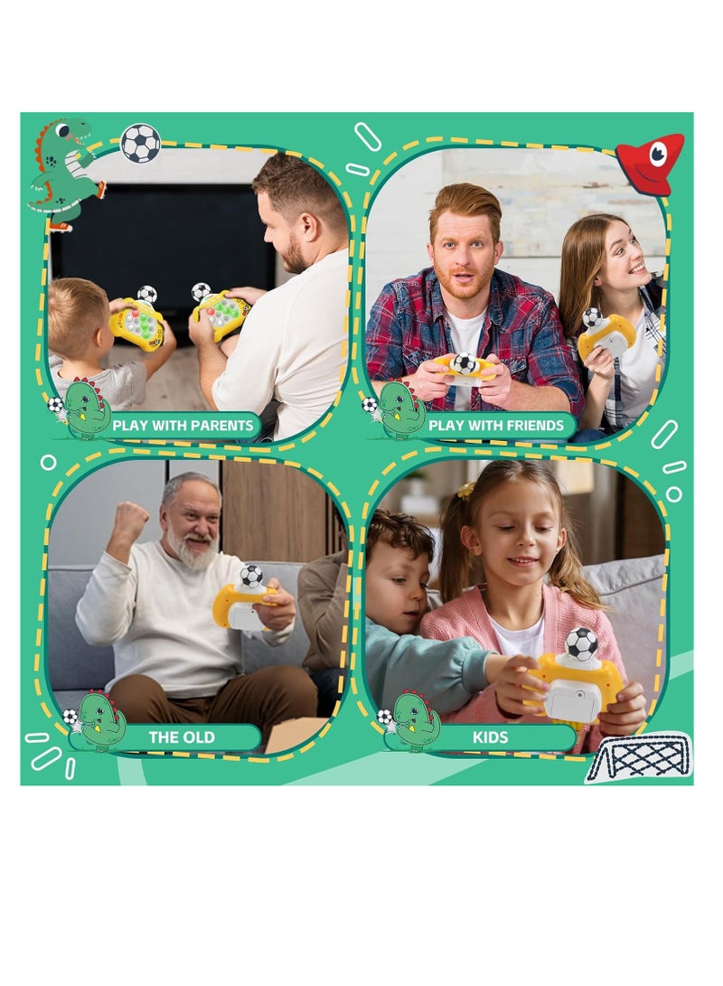 general 2024 New Quick Push Pop It Game,Up to 20 Game Modes , Pop it Game Light Up Fidget Toys Pro for Kids Adults, Fast Push Game, Quick Push Pop Game with 360° Rotate Soccer Ball, Birthday Gift - Image 5