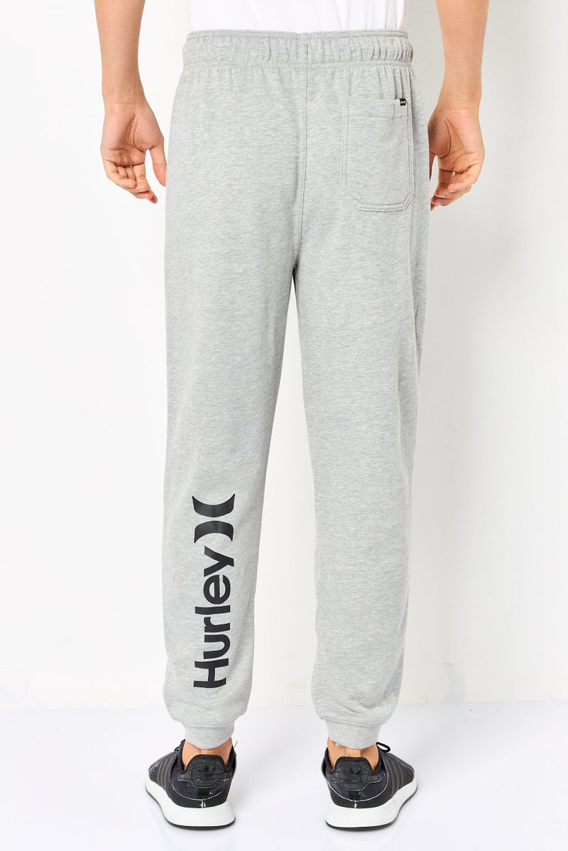 Hurley سروال رياضي للرجال مع حبل سحب، خارجي، رمادي فاتح - Image 4