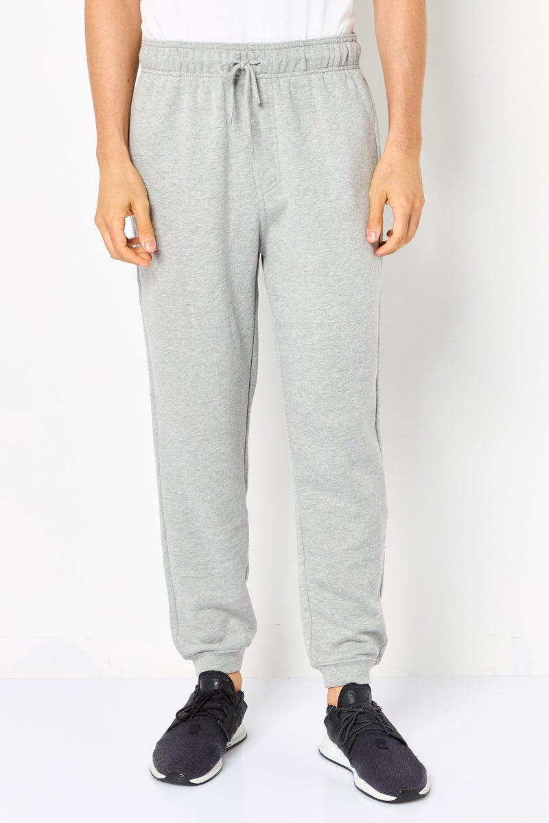 Hurley سروال رياضي للرجال مع حبل سحب، خارجي، رمادي فاتح - Image 1