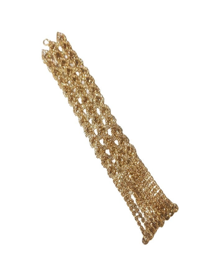 FINEWORLD,Luxury Gold-Plated Crystal Bracelet for Women, Elegant Lattice Design, Sparkling Fashion Jewelry, for women,ladies and girls. - Image 4