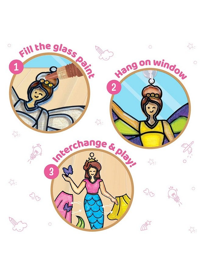 Imagimake Window Art Princess ; Suncatcher Kit ; Arts And Crafts For Kids Ages 68 ; Girls Toys Age 68 ; Unicorn Gifts For Girls Age 68 ; 7 Year Old Girl Birthday Gifts ; Gifts For 5 Year Old Girls - Image 4