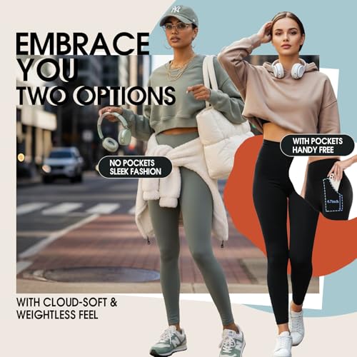 MoreFeel 4 Pack Black Leggings for Women Butt Lifting High Waisted Tummy Control Slimming Non-See Through Squat Proof Yoga Pants Workout Running Athletic Gym Casual Wear Cycling Tights L-XL - Image 4