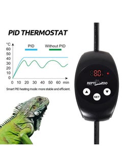 REPTIZOO Dual Reptile Light Fixture with Dimming Thermostat and Timer, Deep Dome Lamp Fixture with Independent Reptile Dimming Thermostat Heat Bulb Temperature Controller and Timing Function - pzsku/Z87D905D4582766582AB5Z/45/_/1737031405/869f9b87-a023-4e88-bce7-34738dab1e15