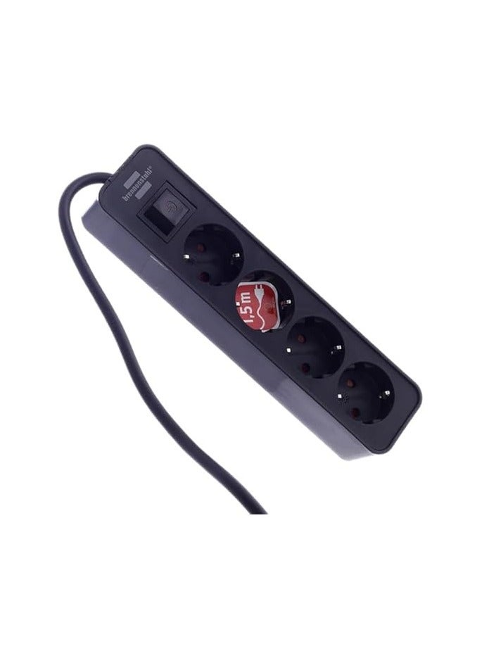 Brennenstuhl 4-Socket Power Strip - 1.5m Cable (1153240000)
