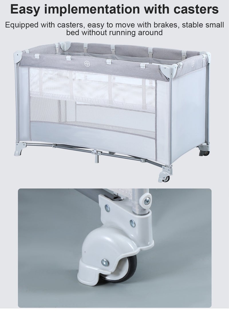 MaBaby Two-layer Foldable Multifunctional Crib - Image 5