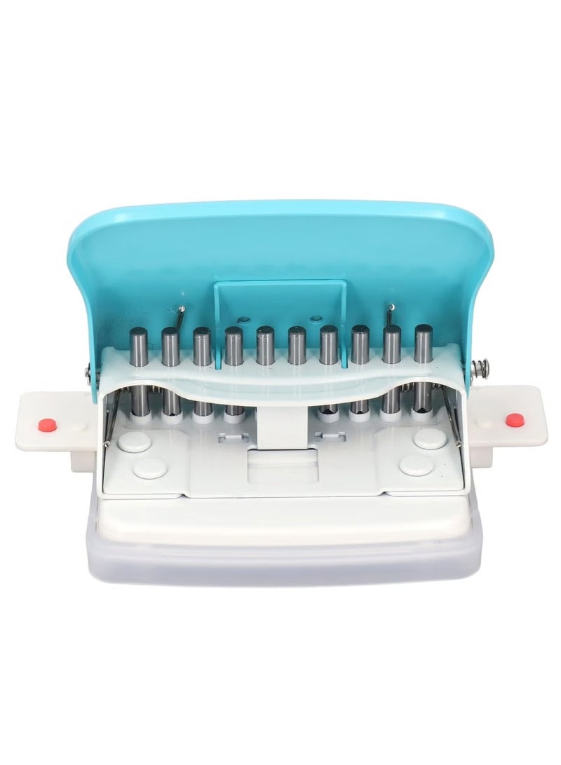 كيه دبليو تريو الة تجليد الورق، خرامة لولبية محمولة باليد 10 ورقات، مسافة ثقب 9.5 ملم، قطر الفتحة 5.5 ملم، لـ A4 B5 A5 A7 A6 - Image 1