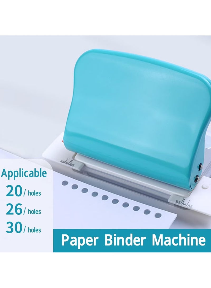 كيه دبليو تريو الة تجليد الورق، خرامة لولبية محمولة باليد 10 ورقات، مسافة ثقب 9.5 ملم، قطر الفتحة 5.5 ملم، لـ A4 B5 A5 A7 A6 - Image 5
