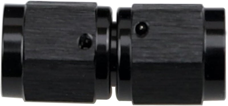 KRD Performance 4AN Female to 4AN Female Straight Double Swivel Coupler Fitting Adapter Union Aluminium Black - Image 4