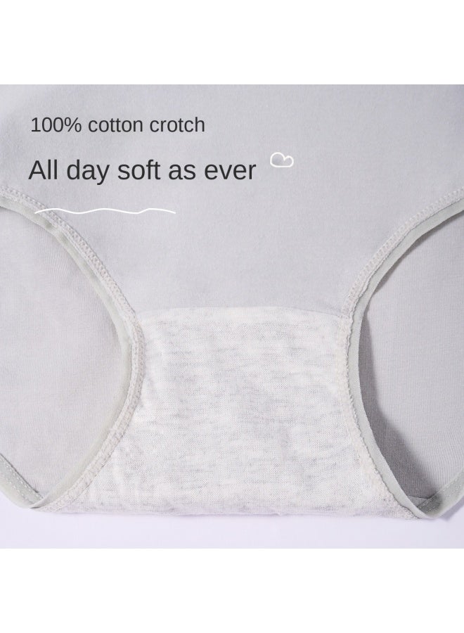 Top melon 4-pack Antibacterial Cotton Gusset Women's Panties, All-season Cotton Breathable Mid-high Waist Lifting Underwear For Women - Image 5