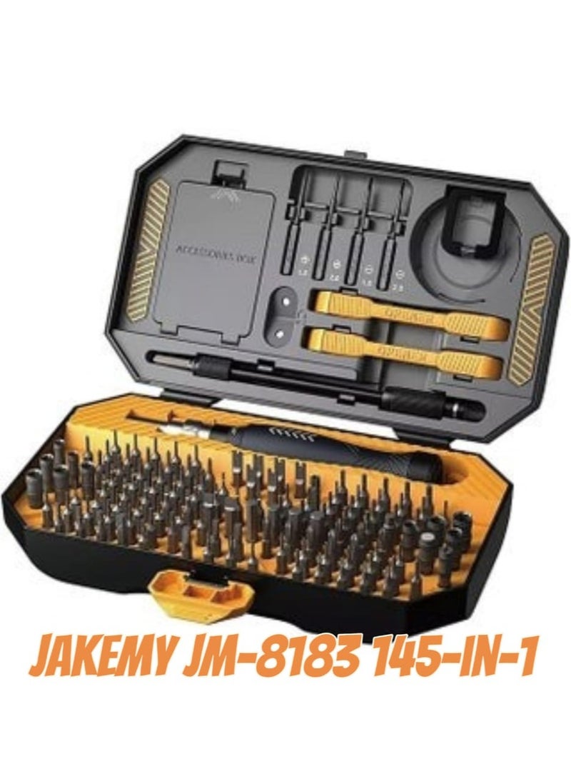 JAKEMY JM-8183 145-in-1 Precision Screwdriver Set – Professional Repair Tool Kit for Phones, Laptops, PCs & Electronics  - Image 1