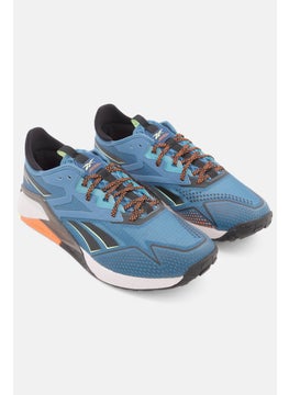 Reebok Men Nano X2 Adventure Lace Up Training Sports Shoes, Blue Combo  - Image 1