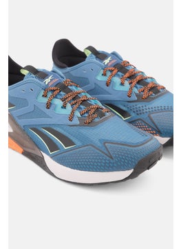Reebok Men Nano X2 Adventure Lace Up Training Sports Shoes, Blue Combo  - Image 3