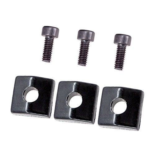 ORAPICH 3 Pieces Locking Nut Block and Screws Guitar Cap Suitable for Tremolo Bridge Replacement Part (Black) - Image 3
