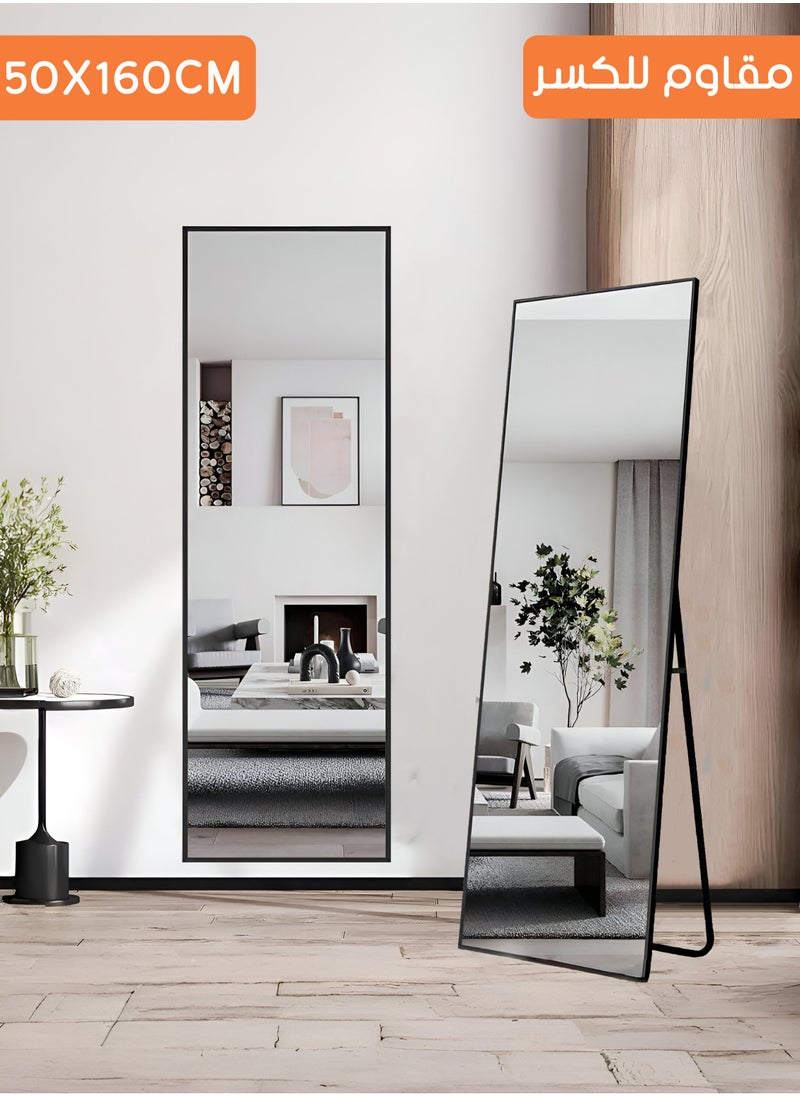 Taimi - Taimi Anti-shatter Rectangular Mirror 160x50cm With Black Stand - Image 1