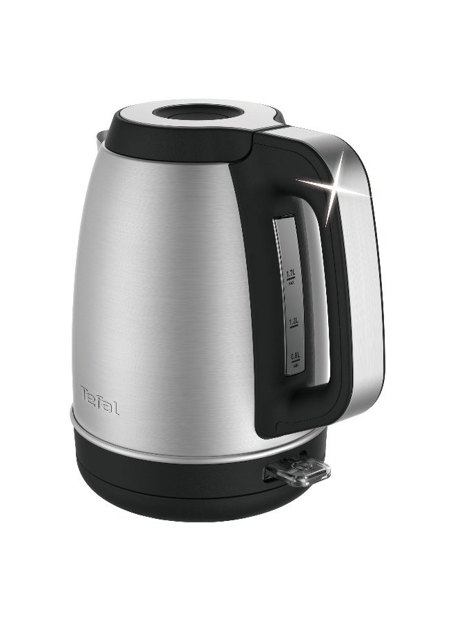 Tefal Kettle | Express Large Capacity Electric Kettle | Plastic/Stainless Steel |  2 Years Warranty 1.7 L 2400 W KI280D27 Silver-Black - Image 4