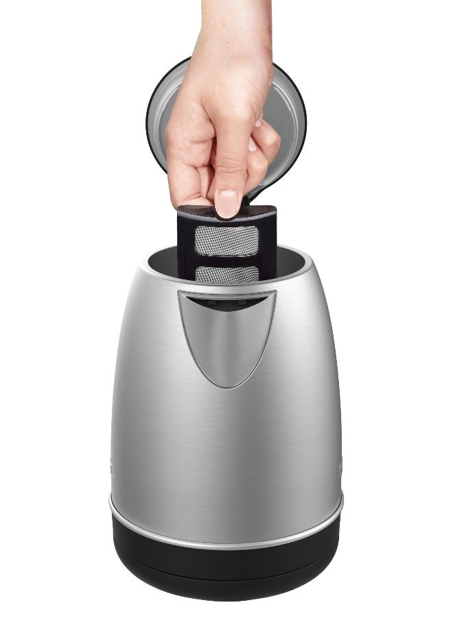 Tefal Kettle | Express Large Capacity Electric Kettle | Plastic/Stainless Steel |  2 Years Warranty 1.7 L 2400 W KI280D27 Silver-Black - Image 2