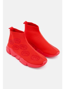 Women Keva Slip On Casual Shoes, Red