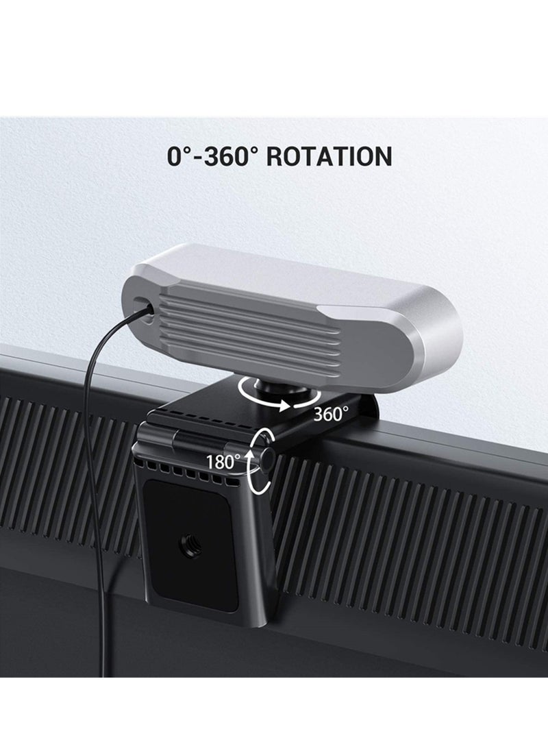 Gasin - USB Computer Webcam Built-in Microphone Web HD Digital Live Desktop Laptop Online Class Video Conferencing（2K） - Image 1