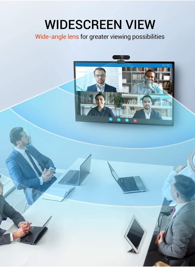 Gasin - USB Computer Webcam Built-in Microphone Web HD Digital Live Desktop Laptop Online Class Video Conferencing（2K） - Image 1