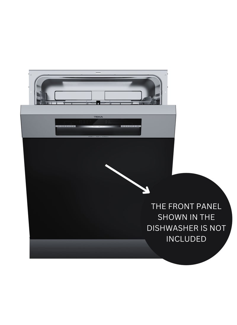 TEKA Partially Integrated Dishwasher ExpertCare Series with 13 Plate Settings, 7 Washing Programs, 4 Special Functions and Smart Dirt Sensor DSI 46750 SS  - Image 2