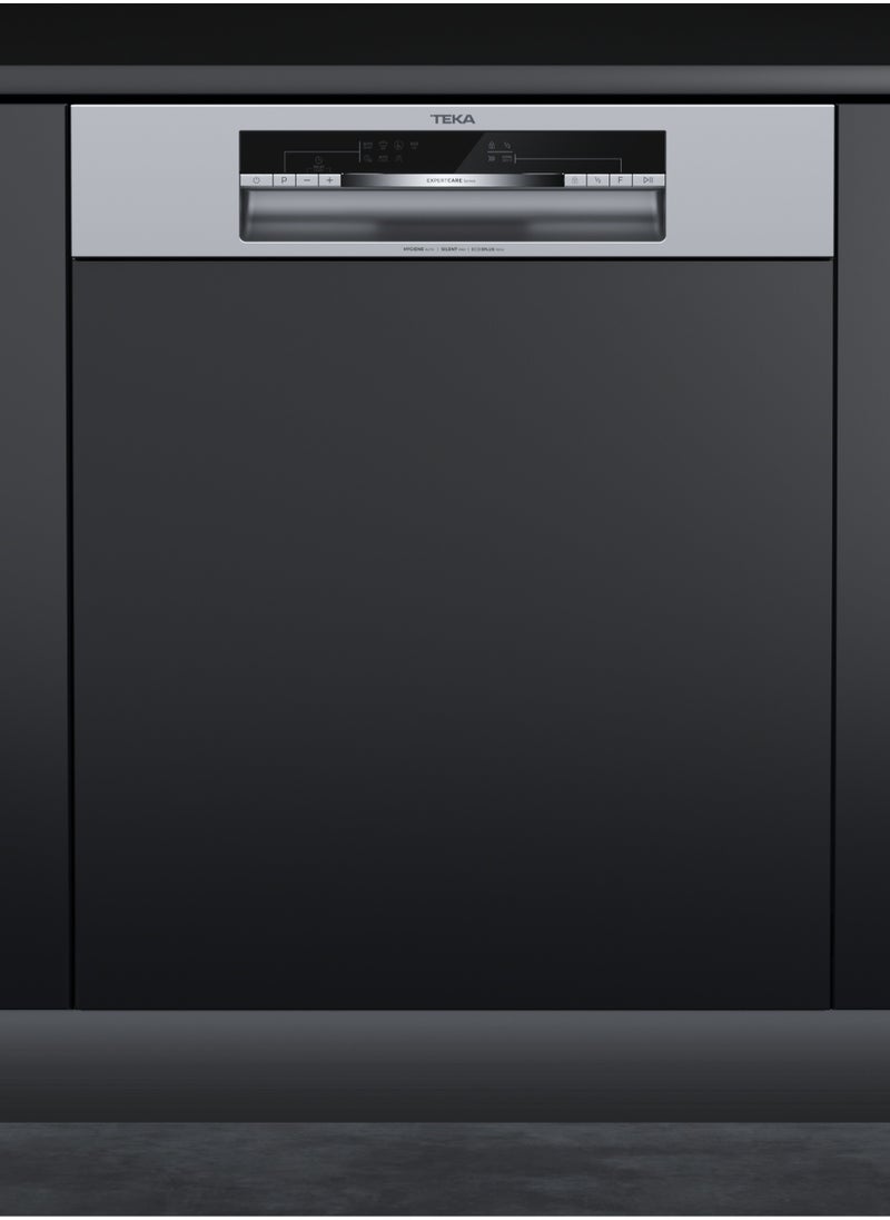 TEKA Partially Integrated Dishwasher ExpertCare Series with 13 Plate Settings, 7 Washing Programs, 4 Special Functions and Smart Dirt Sensor DSI 46750 SS  - Image 4