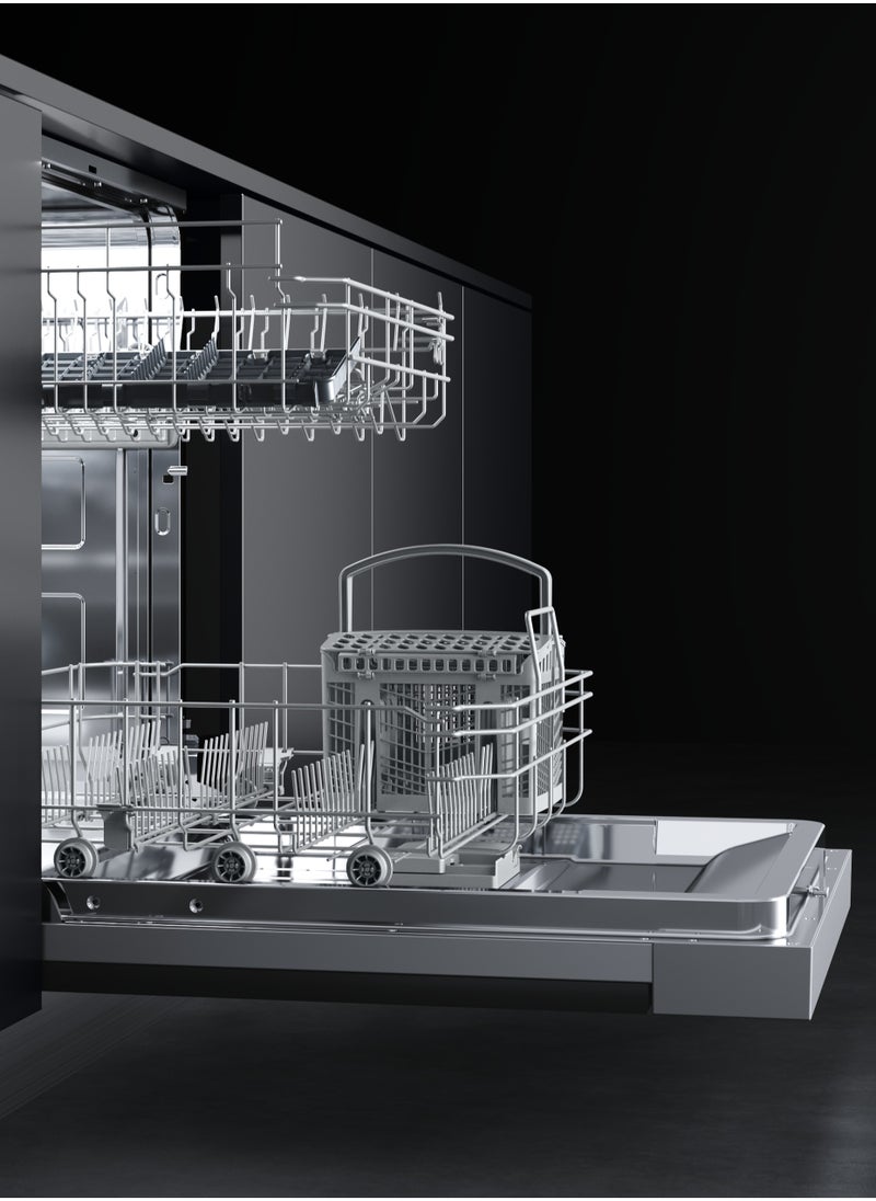 TEKA - Partially Integrated Dishwasher ExpertCare Series with 13 Plate Settings, 7 Washing Programs, 4 Special Functions and Smart Dirt Sensor DSI 46750 SS - Image 1