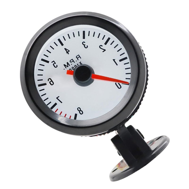 عداد سرعة بمصباح LED أزرق 52 ملم 0-8000 دورة في الدقيقة لمحركات 1-8 أسطوانات لاستبدال مركبة - Image 2