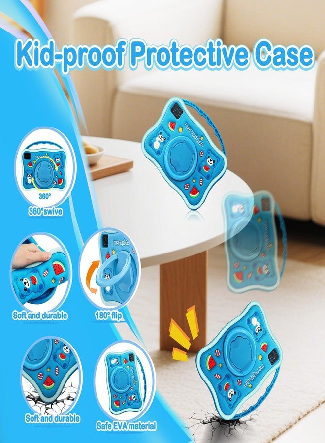 MengDash جهاز MengDash اللوحي للأطفال، شاشة 10.1 بوصة للأطفال من 3 إلى 10 سنوات، جهاز تعليمي للأطفال الصغار يعمل بنظام Android 14، ذاكرة وصول عشوائي 8 جيجابايت + ذاكرة تخزين داخلية 64 جيجابايت، يدعم شبكة Wi-Fi 5G، هدية مثالية للأولاد والبنات (أزرق) - Image 5