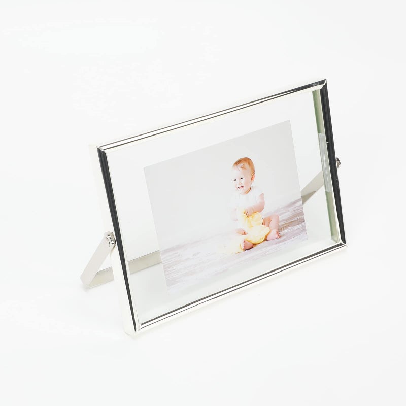 أهاجو إطار Ahago Silver Floating (4 "" X6 "أفقيًا) للصورة 3x5 2x3 1x2 على الطاولة ، إطار صورة على الطاولة الحديثة الطراز الأنيق هدية راقية للمنزل أو الزفاف - Image 5