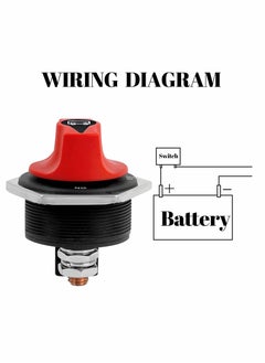 SYOSI Car Battery Disconnect Switch,Boat Battery Disconnect Switch, MAX 12-32V DC 300A Cont 450A Waterproof Battery Isolator Kill Switches for Marine Car RV Truck ATV Vehicles and Boat (300A)  - Image 2