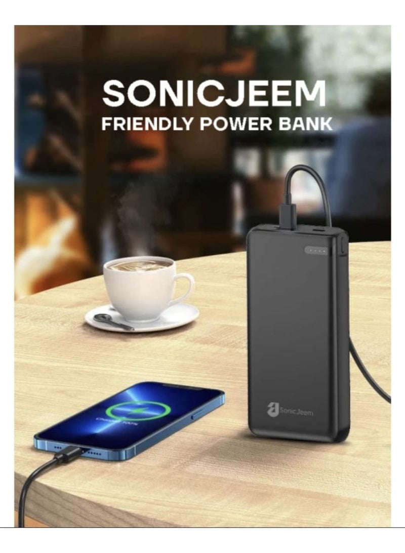 SONIC JEEM SonicJeem SJ229D 20,000mAh Power Bank with 20W Max Output and Type-C Charging - Image 3