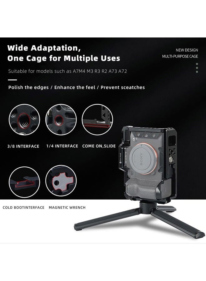 Easy Hood حامل كاميرا لسوني ألفا 7RIII / A7RII / ألفا 7 IV (ILCE-7M4 / A7M4) / ألفا 7 III (ILCE-7M3/α7 III) / ألفا 7 II (ILCE-7M2/α7 II) كاميرا - Image 2