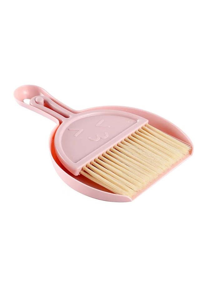 Thoraya - Small Broom Dustpan Set for Home Mini Dustpan Brush Set Handheld Hangable Whisk Broom for Table Countertop Key Board Smile Face L - Image 1