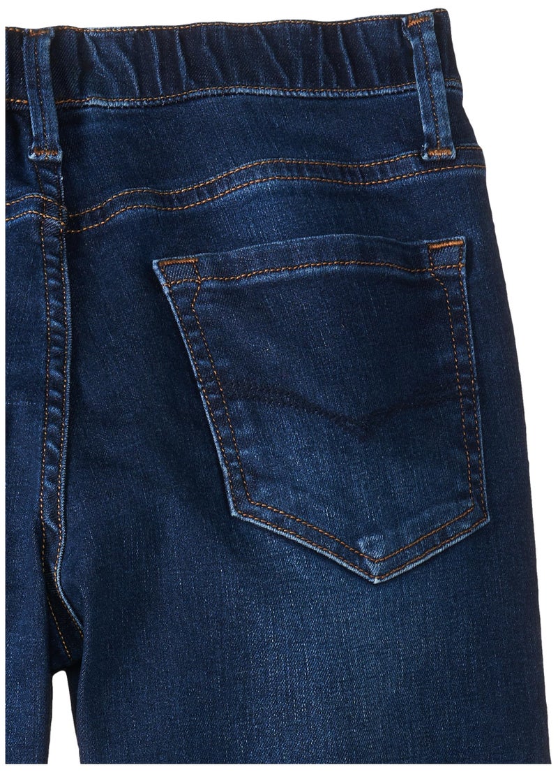 KILLER Junior Dark Indigo Solid Straight Cotton Blended 5 Pocket Jeans for Kids - Image 3