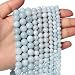 Xilitata About 60pcs 6mm Natural Stone Beads Aquamarine Beads Crystal Gemstone for Jewelry Making DIY Bracelet Necklace - Image 2