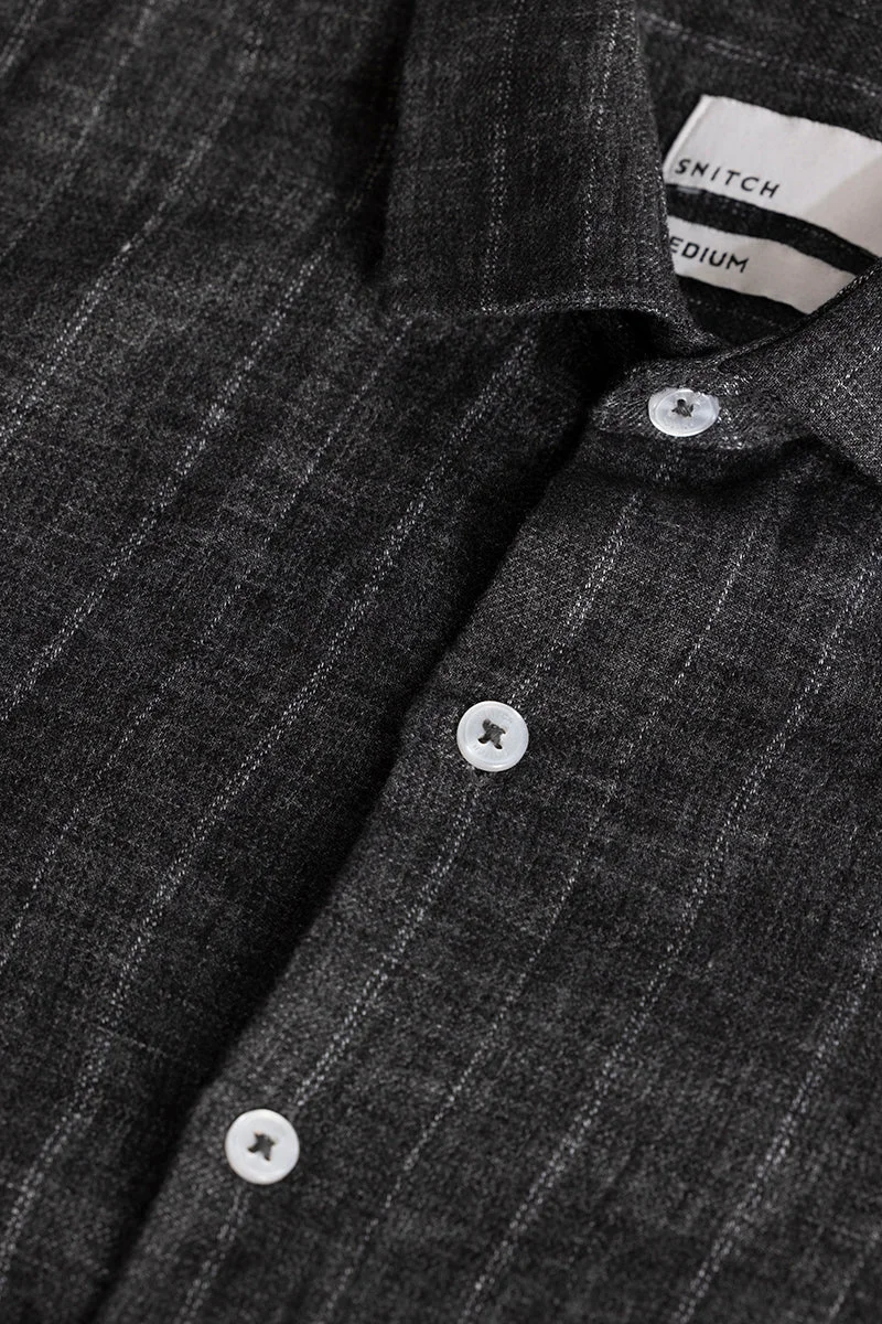 SNITCH قميص كاربونيكس مخطط أسود