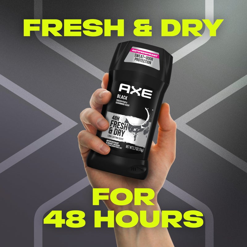 Axe ستيك مضاد للتعرق للرجال من AXE عبوة 4، حماية من العرق والرائحة لمدة 48 ساعة لانتعاش يدوم طويلاً، مزيل عرق برائحة الكمثرى المجمدة وخشب الأرز 2.7 أونصة - Image 2