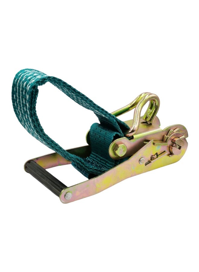 توتال حزام ربط سقاطة TOTAL سعة 5 أطنان، حزام شحن شديد التحمل 10 أمتار × 50 مم مع خطافات J مزدوجة وسقاطة معدنية لتأمين الشاحنات والمقطورات والحمولات - Image 4