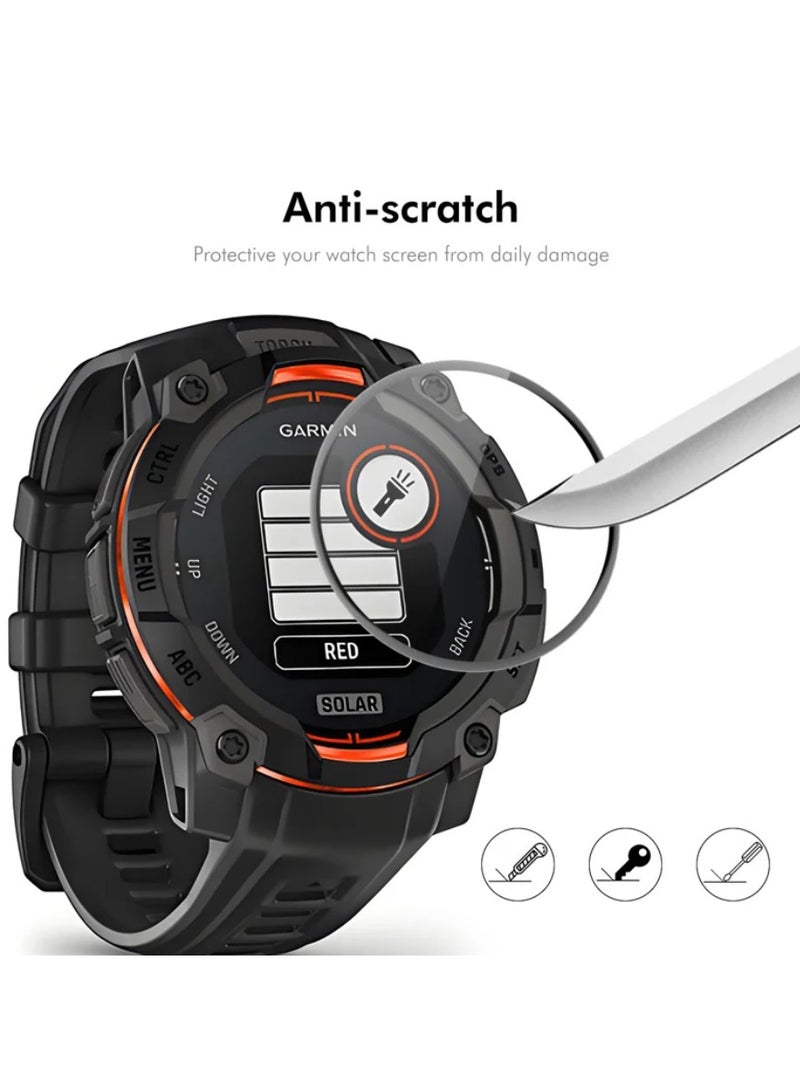 FITME 3pcs - Screen Protector 3D Compatible with Garmin Instinct E (45mm)  - Image 3