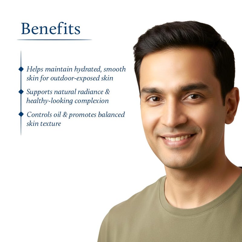 Blue Nectar كريم النهار المشرق الأزرق للرجال للاستخدام اليومي مع SPF 30 | واقي شمس للبشرة الدهنية والجافة، كريم تفتيح البشرة الطبيعي مع إيلادي (19 عشبة، 1.7 أونصة)  - Image 4
