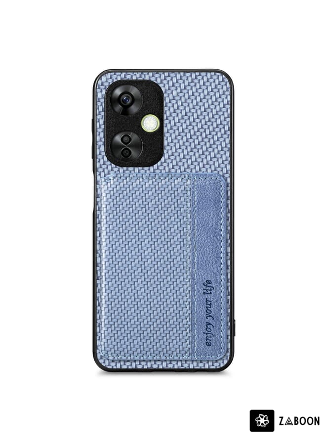 Zaboon Protective Case For Oneplus Nord CE 3 Lite Carbon Fiber Magnetic Card Bag - Image 1