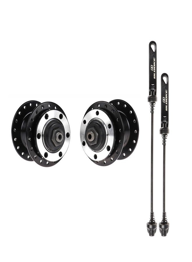 CDHPOWER 36 Hole Bicycle Disc Brake Hubs with Quick Release Levers, Bike Hub Set fit 7 8 9 10 11 Speed Cassette (36H Front and Rear Hub Set) - Image 2